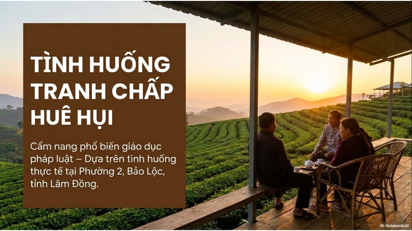 Tình huống tranh chấp Huê Hụi - dựa trên tình huống thực tế tại phường 2, Bảo Lộc, tỉnh Lâm Đồng